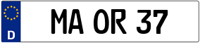 Truck License Plate